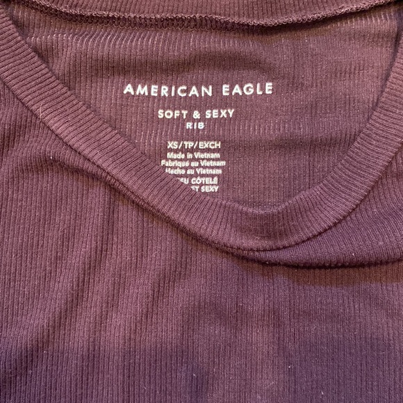 American Eagle Soft and Sexy Ribbed Long Sleeve. - Picture 2 of 2